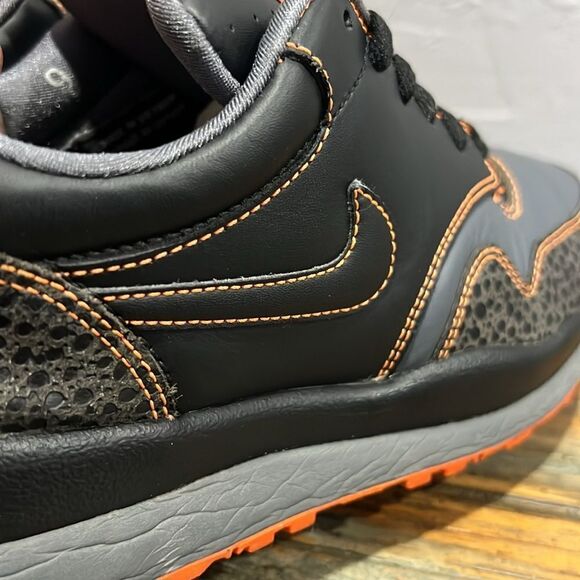 ? NIKE Air Safari 87 Retro Training/Running Shoes - Black/Gray/Orange -‎ Men Sz main image 7